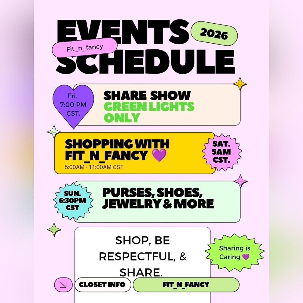 Fit_n_fancy Events Schedule Poster